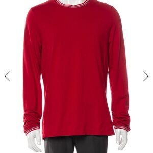 Prada Vibrant Red Long Sleeve Tee